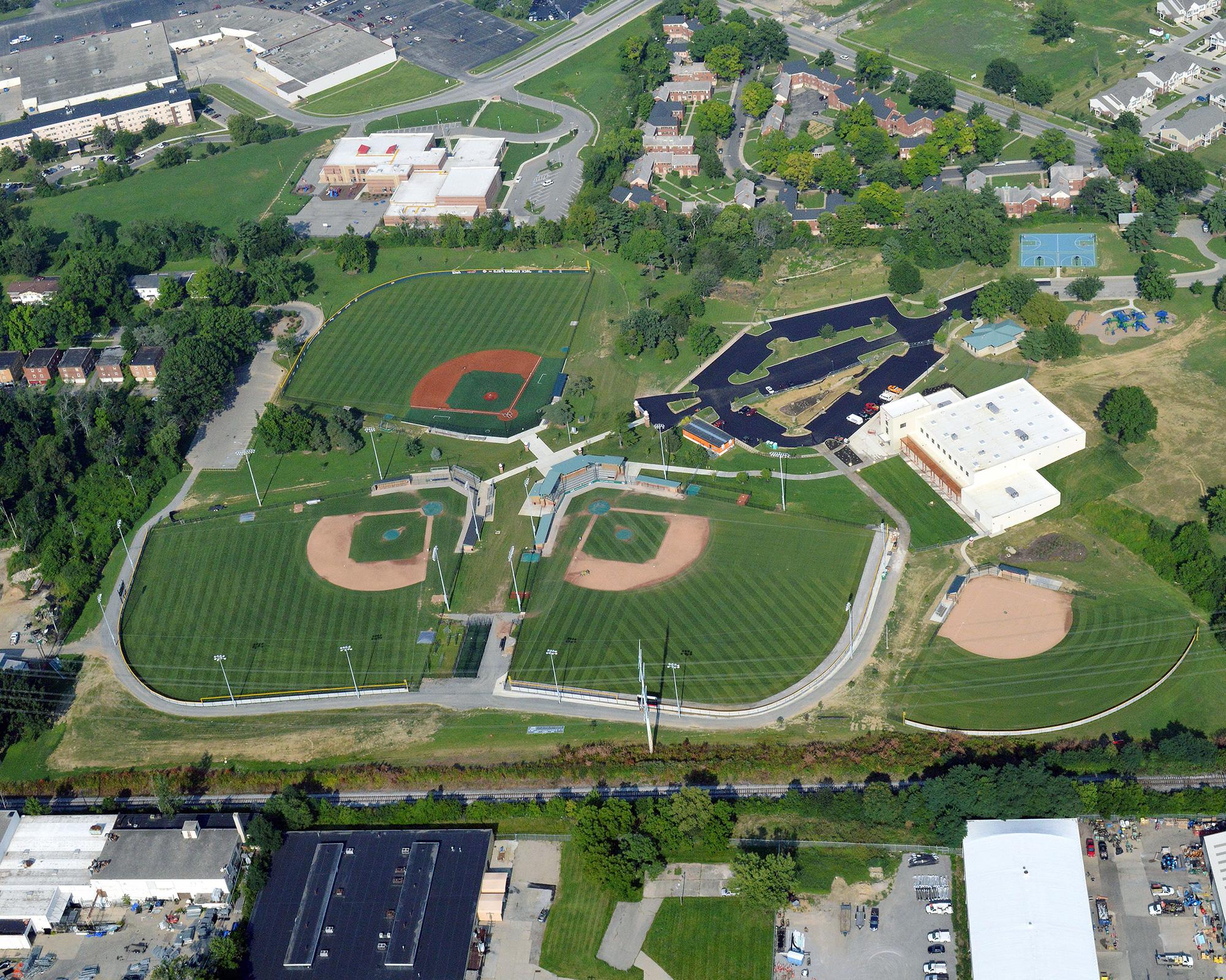 Birds eye view of Cincinnati Reds urban youth academy